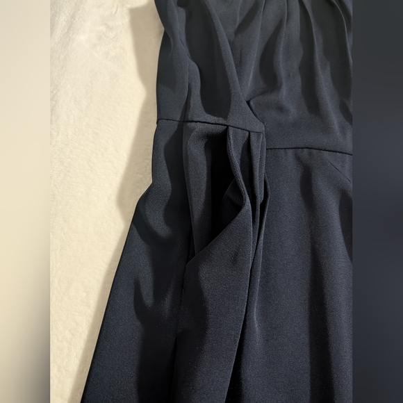 Olivia Mathews Navy Dress, Size 8, Cap Sleeve & Pockets - Picture 6 of 7